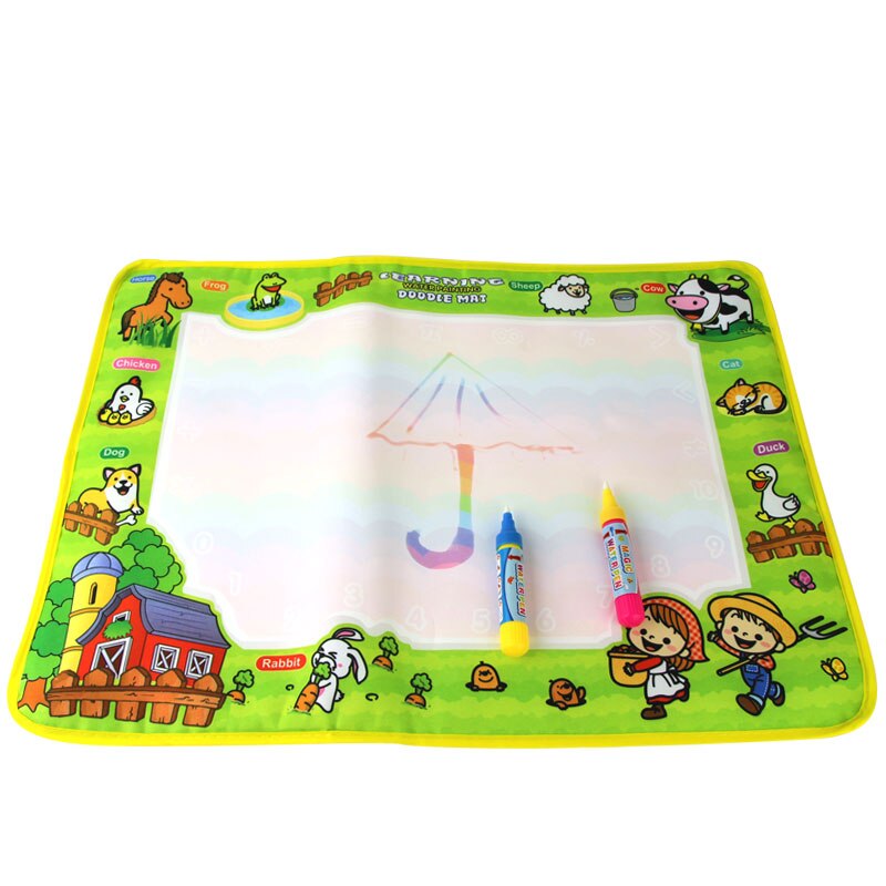 1 Pcs 50x36cm Kids Drawing Board Scratch Art Magic Water Drawing Mat Doodle Toy Kids Craft Water Painting with Water Pen: 2342