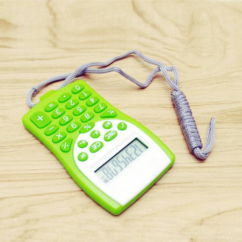 Office Mini Scientific Calculator School Student Multifunctional Clock Calculator with strap