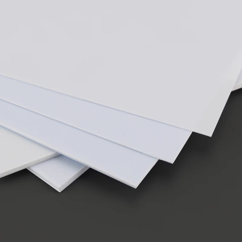 3 PCS. ABS sheet styrene plate 200 mm x 250 mm white more proportion DIY manual, building model materials