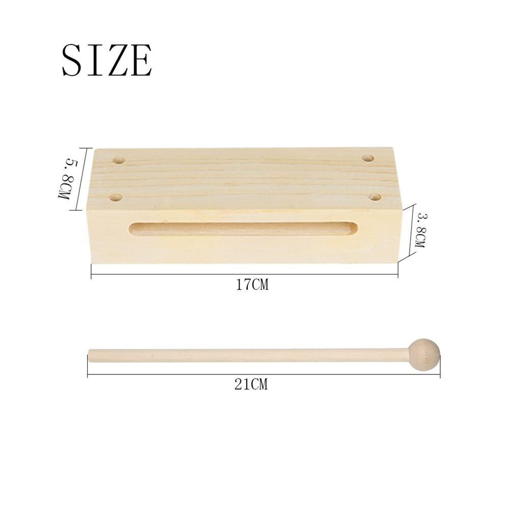 Instruments de musique pour tout-petits, Instrument de Percussion en bois avec maillet pour enfants, clapet carré à deux tons