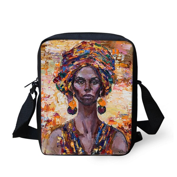 Thikin Cool afro-américaine noir filles sac à bandoulière sac à bandoulière pour filles téléphone sac sacs à provisions Mochila Infantil: CDZHL642E