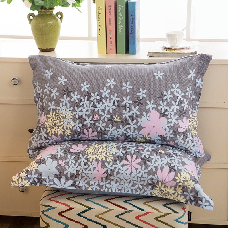 Housse de protection pour chambre à coucher | 1 pièce, 48cm * 74cm, tissu Floral de beauté, 100% Polyester, pour parure de chambre à coucher, 8, 50