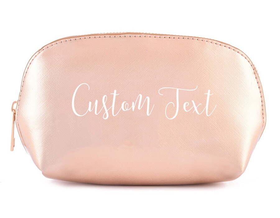 Bridesmaid Makeup Bag Cosmetic Bag Bridesmaid Box Proposal Will You Be My Bridesmaid Custom Names Bride: gold bag custom