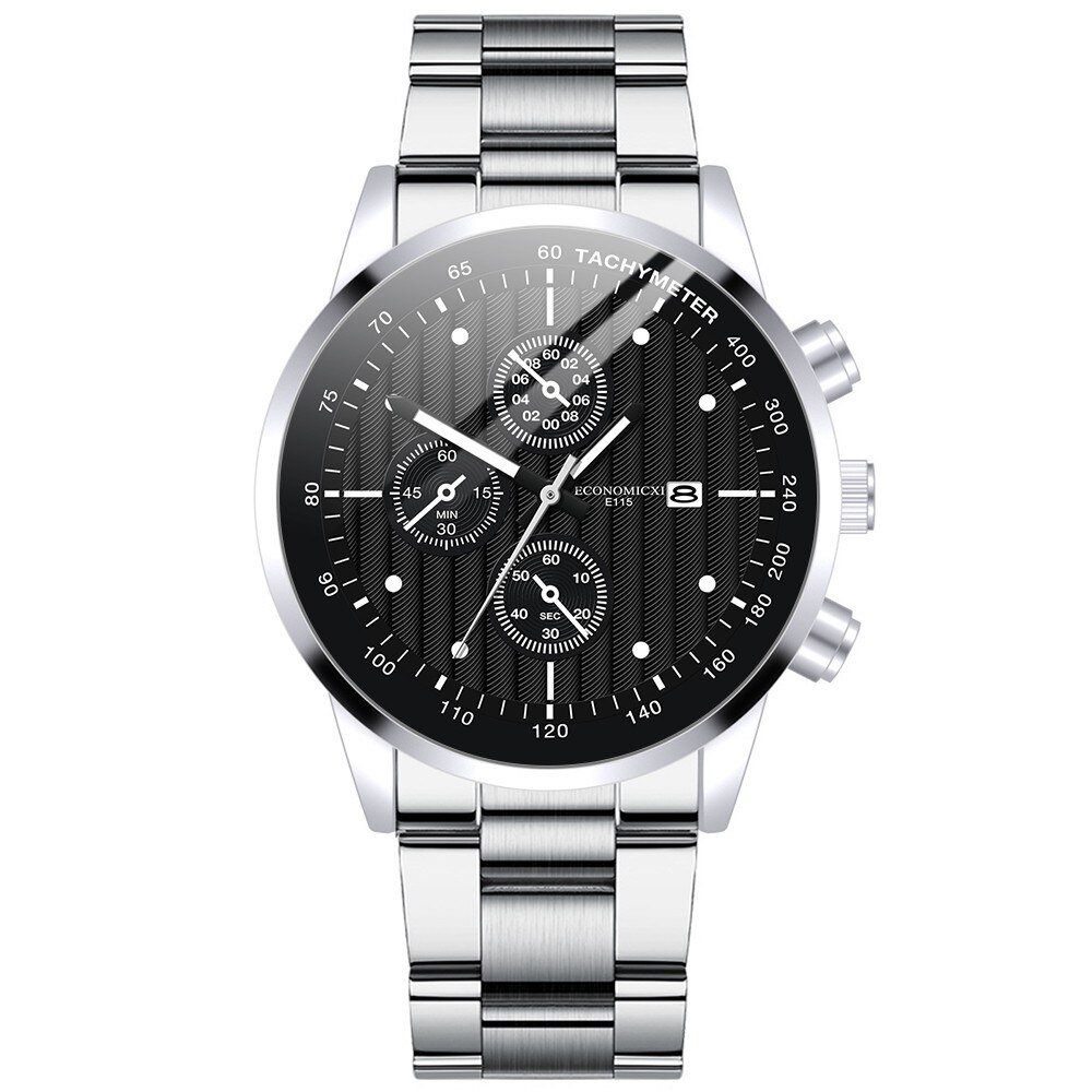 Luxe Temperament Zakelijke Horloge Mannen Horloges Relogio Masculino Heren Rvs Mesh Riem Horloges Top: E