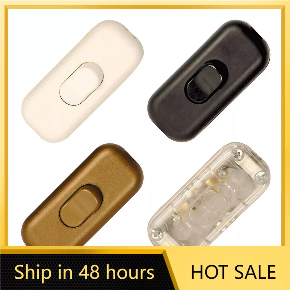 Lámpara de noche de 250V/2A, interruptor de botón, modelo 303, lámpara de escritorio y lámpara de pie, luces LED, interruptor en línea para dormitorio