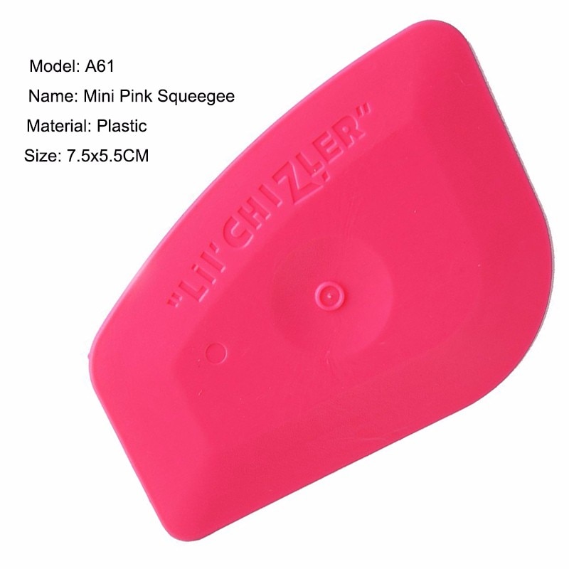 Ehdis 50 stk folie skraber vinyl film bil wrap auto hjemmekontor bil film mærkat montering rengøring pink skraber rude toner værktøj