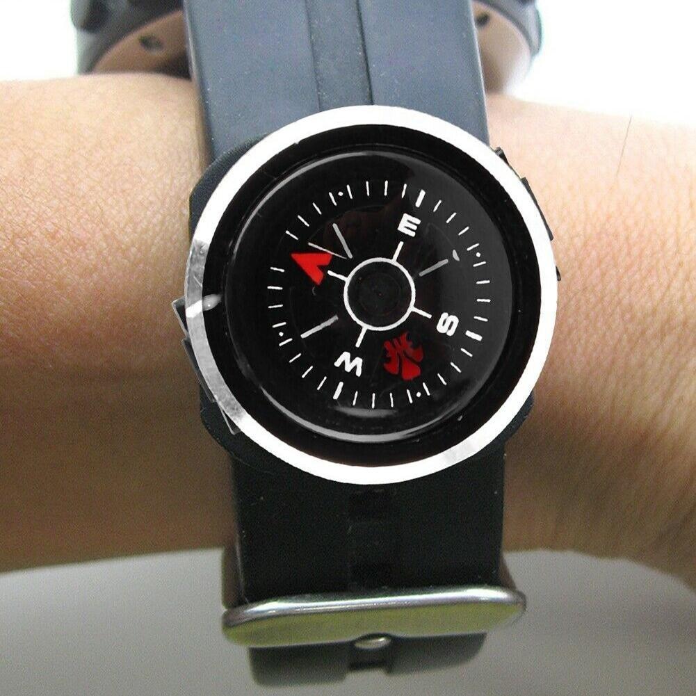 Mini Pocket Compass Outdoor Hiking Camping Accessories Navigation Compass Survival Compass Precision Watch Strap Supplies Tools