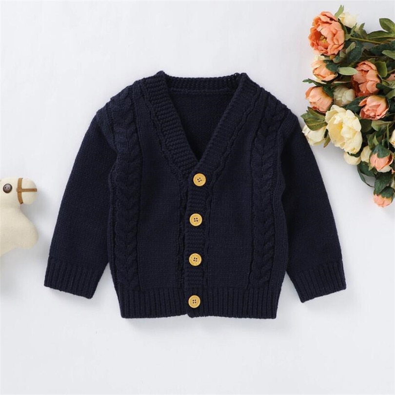 Baby Sweaters Boys Jacket and Coat Autumn Winter Knit Baby Boys Sweater Cardigan Children Toddler Boys Cardigan Coat Outerwear
