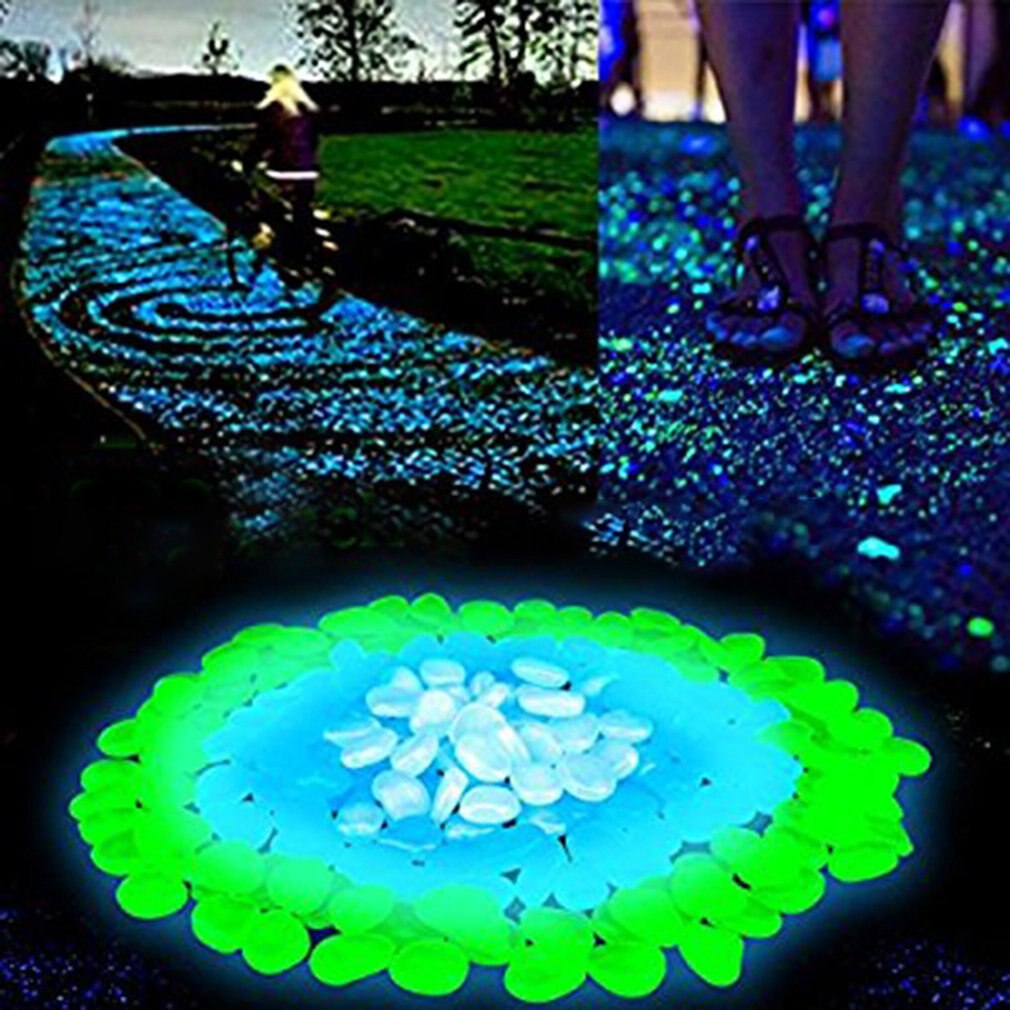100/200/300 sztuk świecące w ciemności kamienie świecące kamienie fluorescencyjne jasne kamyki świecące kamienie robić akwarium ogród dekoracji
