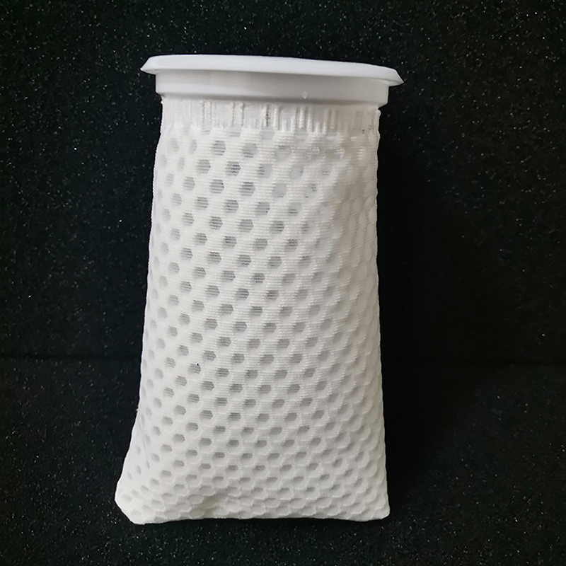 Anti-Überlauf-Aquarium-Filter beutel Waben-wasch nackter wieder verwendbarer Netzschaum-Teppich-Socken beutel für Fisch-Marine-Filtersystem