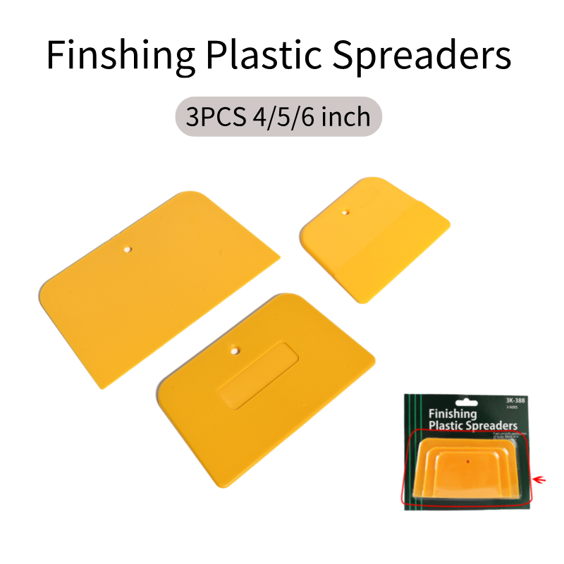 4/5/6 Inch Body Filler Spreaders car cloth tendon scraper film application Plastic Tools for Applying Fillers Putties Glazes