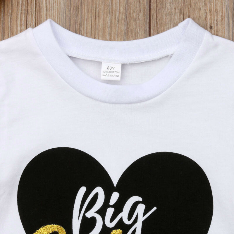 Tweeling Kleding Little Brother Kids Baby Boy Romper Bodysuit Grote Zus T-shirt Tops Een Stuk Kids Outfits Voor Kinderen Zomer
