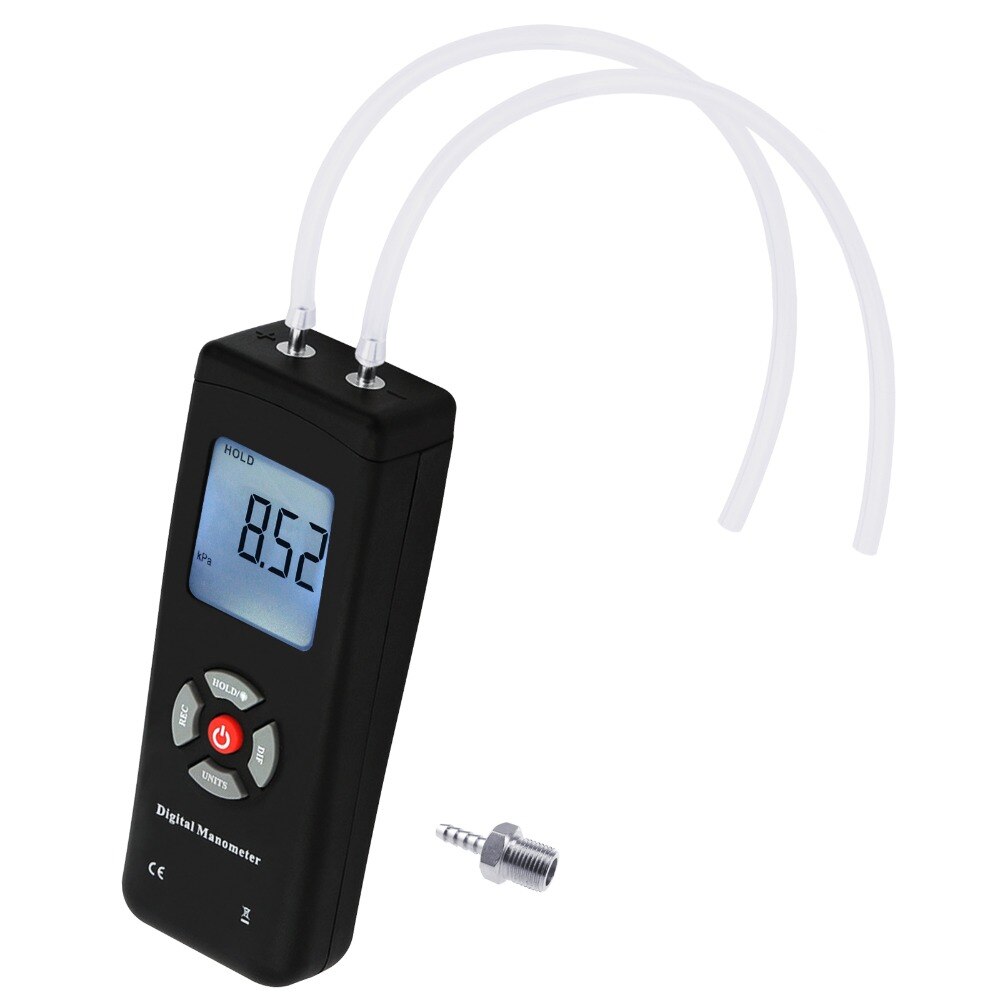Handheld Digital Dual-Hafen Manometer Professionelle Manometer Differenz Luftdruck Tester druck messgeräte