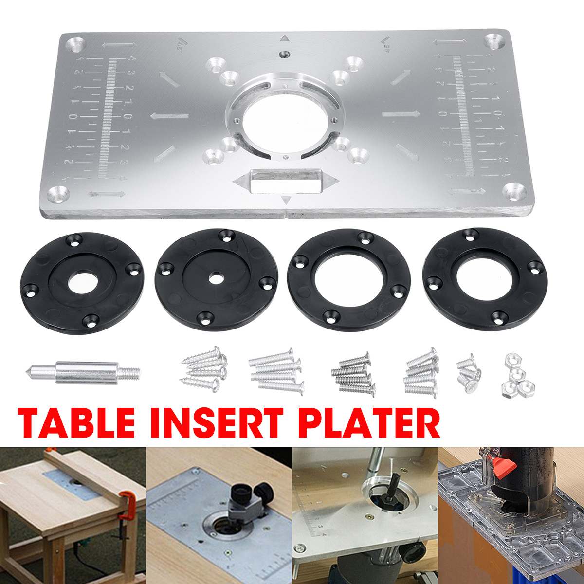 Router Inlegplaat 235Mm X 120Mm X 8Mm Aluminium Router Tafel Insert ... – Vicedeal