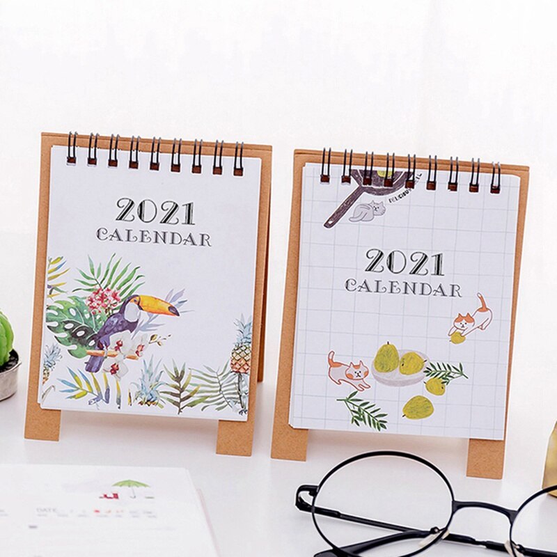 small minimalist mini desktop desk calendar cartoon memorable small calendar calendar