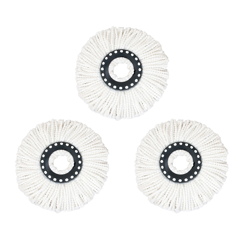 Universal Mop Head Refill 360°Rotating Mops Microfibers Round 16mm Mopping Head Clean Tool Home Floor Mop Cloth Accessories: Dark Khaki