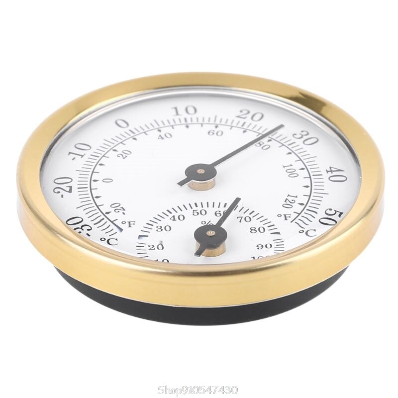 Higrómetro termómetro 2 en 1, medidor de temperatura analógico mecánico montado en la pared, medidor de humedad N13 20,