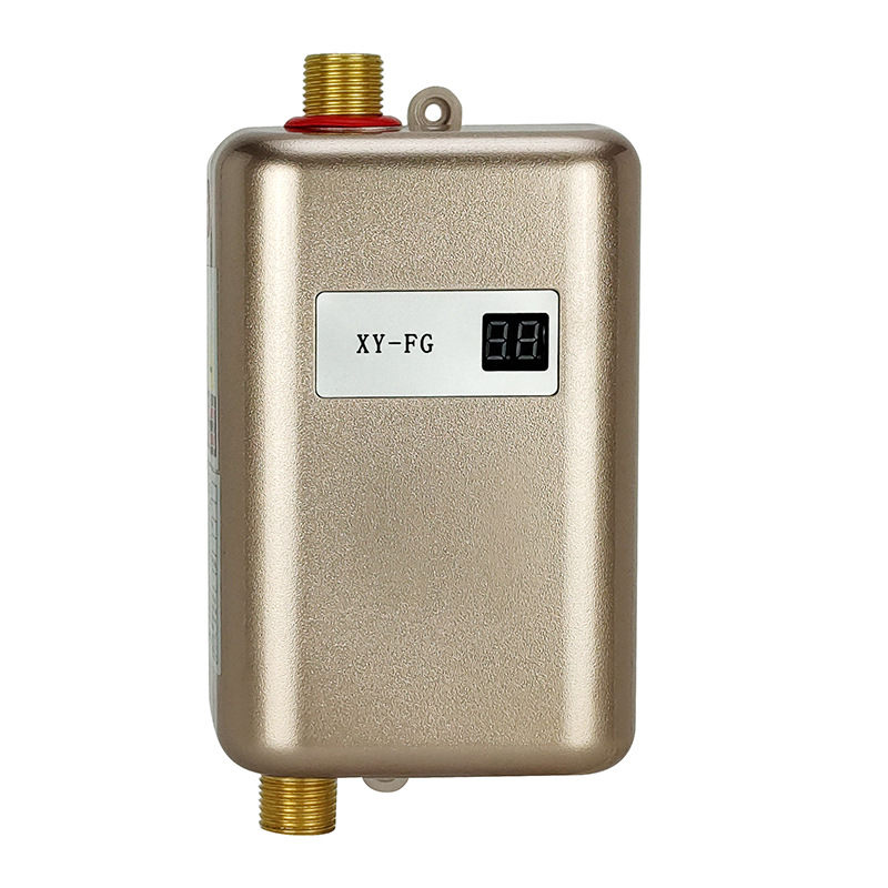 Instant Water Heater,3000W Mini Electric Tankless Water Heater,Durable and Fashionable for Bathroom Kitchen Washing: army green / KR