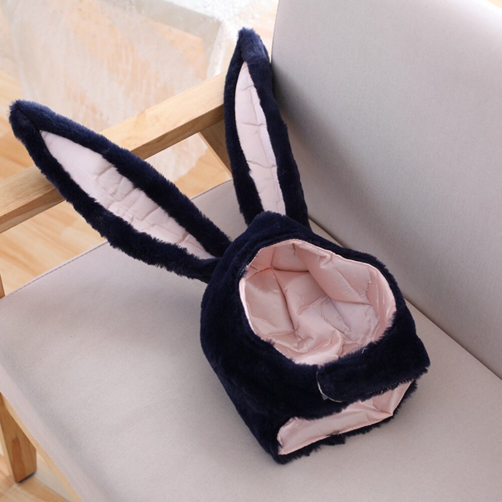 Japanese Cute Plush Funny Eastern Bunny Ears Cap Mask Adult Kids Halloween Party Cosplay Animal Hood Hat Winter Warm Costume