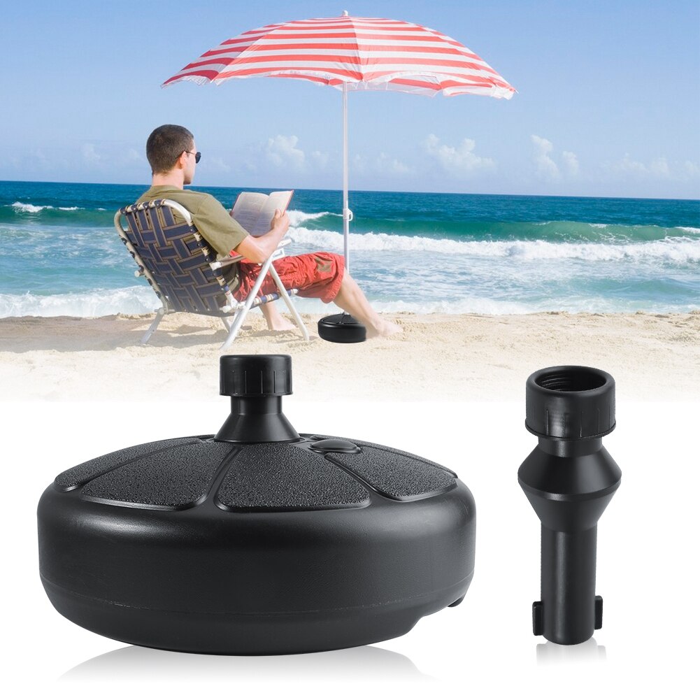 Portable Durable Outdoor Parasol Garden Umbrella Base Stand Round Patio Beach Garden Patio Umbrella Sun Shelter Accessory