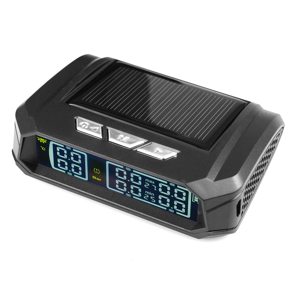 Newest S-02A 6 Wheel Truck Tire Pressure Monitor Wireless Tire Pressure Monitor Portable Solar Tire Pressure Monitor