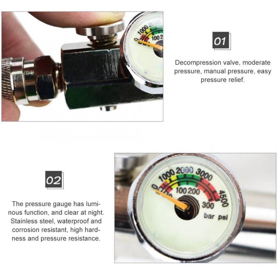 High Pressure Gas Filling Connection Valve Diving Cylinder Inflation Use Large Bottle to Small Bottle diving equipment