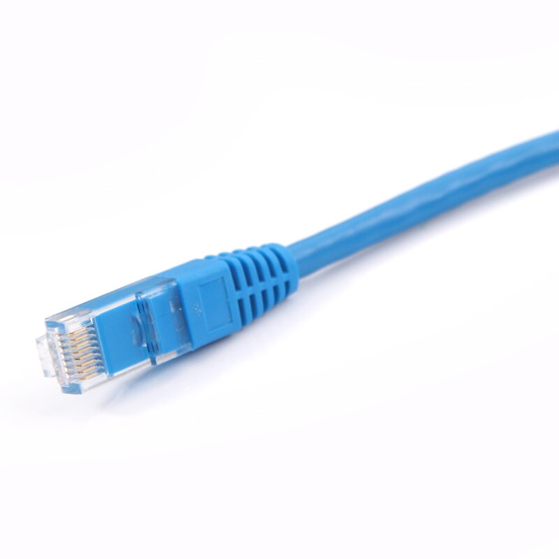 10Gtek 6Pcs CAT6 UTP Patch Cord, 1Meter (3.3 Ft)RJ45 Network Cable,Blue,24AWG For Gigabit Ethernet Switch Router