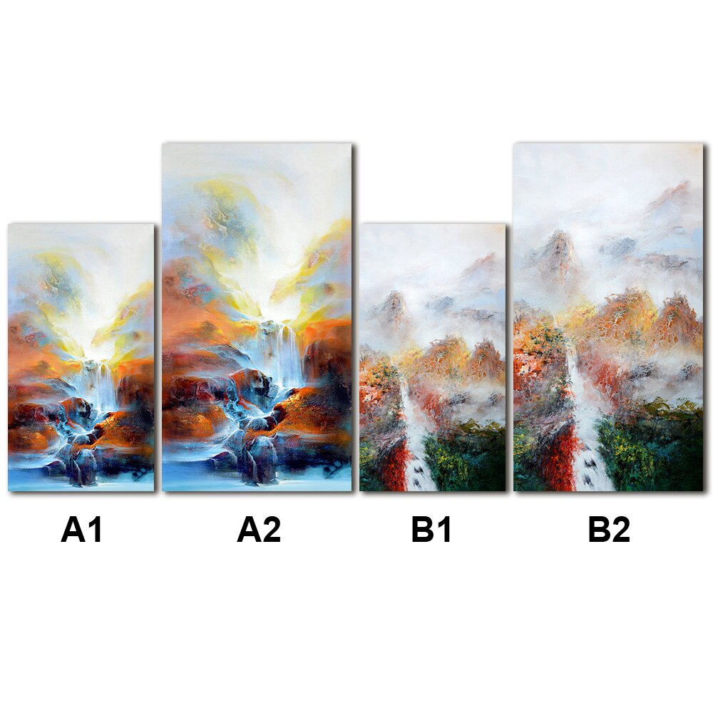 Hotel Villa Posters And Prints Landscape Pictures Living Room Abstract Painting DIY Wall Art Canvas Paintings