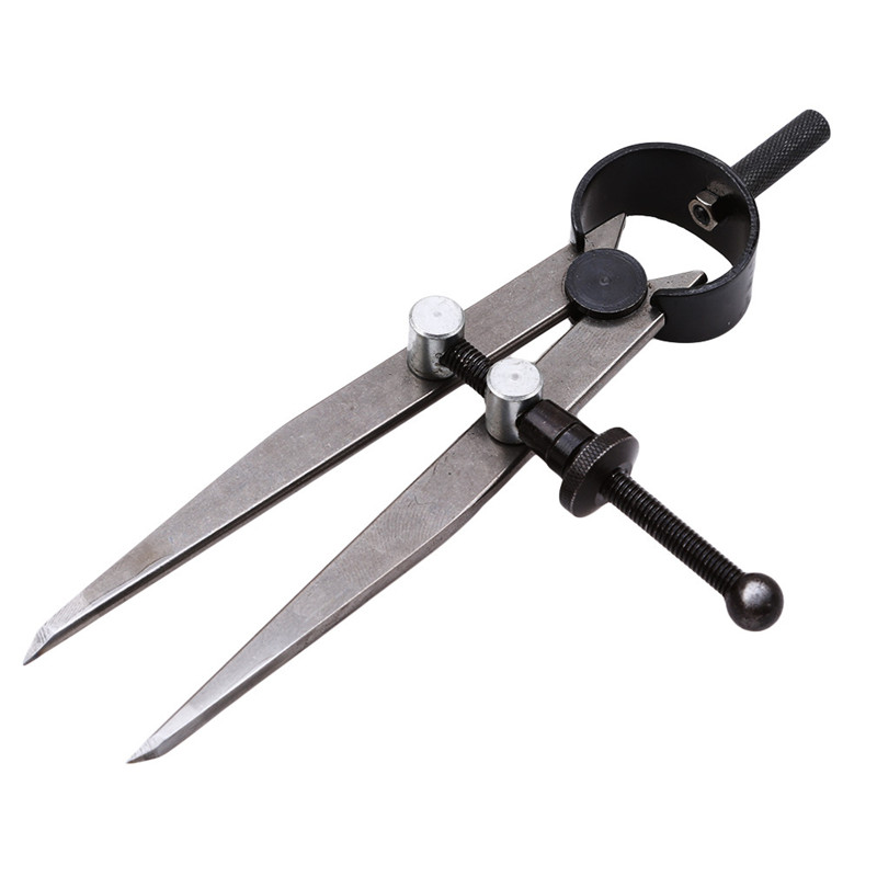 DIY Handcraft Line Marking Gauge Leather Tool Adjustable Compasses Gauges Wing Divider Leathercraft Rotating Scratch Gauge