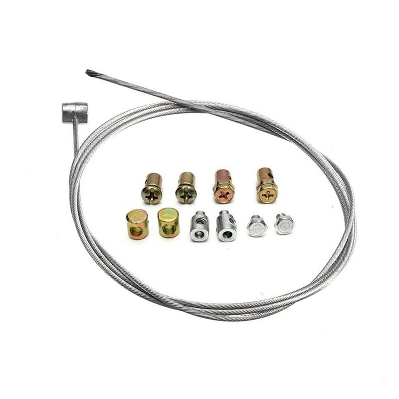 Boquilla sin soldadura con manga y juego de tuercas, Cable de acelerador de emergencia para motocicleta, accesorios de juego de tuercas de manga de pezón sin soldadura, 8 piezas: Default Title