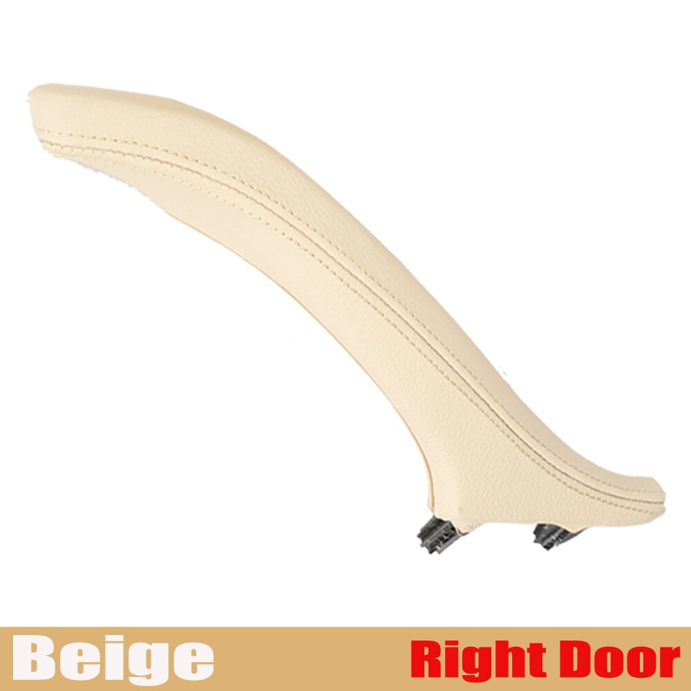 Wnętrze drzwi pasażera skóra uchwyt robić holowania montażbyć winnym dla BMW serii 5 F10 F11 F18 520i 523i 525i 528i 535i: Beige-dobrze