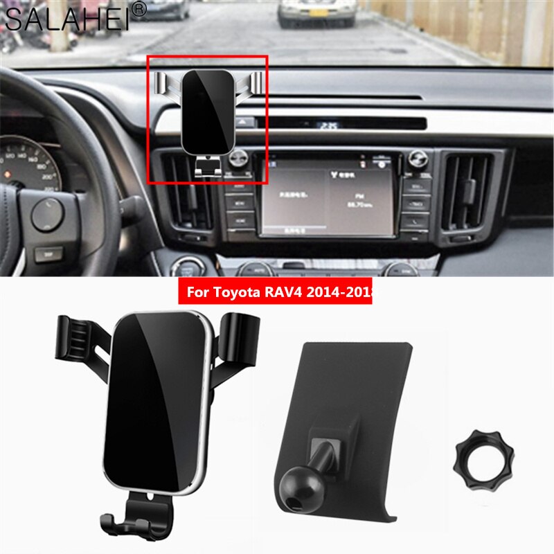 Air Vent Stand Clip Mount Voor Toyota RAV4 Gps Ondersteuning Auto Accessoires Luxe Mobiele