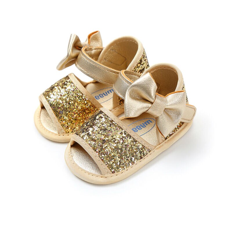 Cute Walk by Babyhug Slip On Mojaris with Sequins Detailing - Pink
