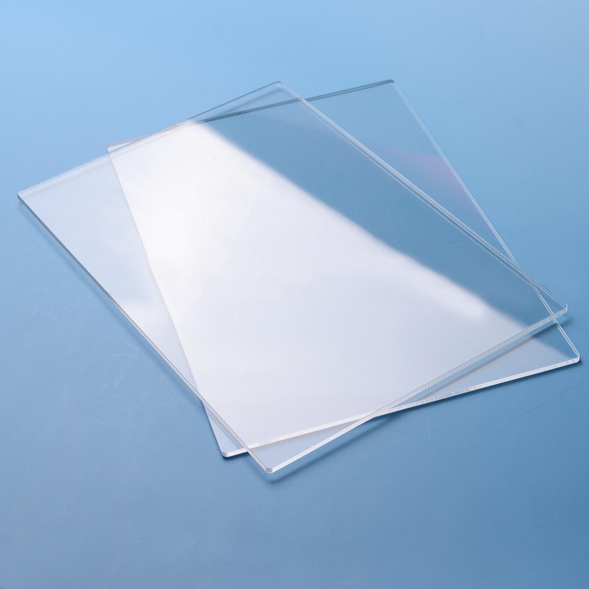 2pcs 155mm * 225mm Acrylic Transparent Glass Plate Cut Plastic Transparent Plate Thickness 3mm / 4mm / 5mm