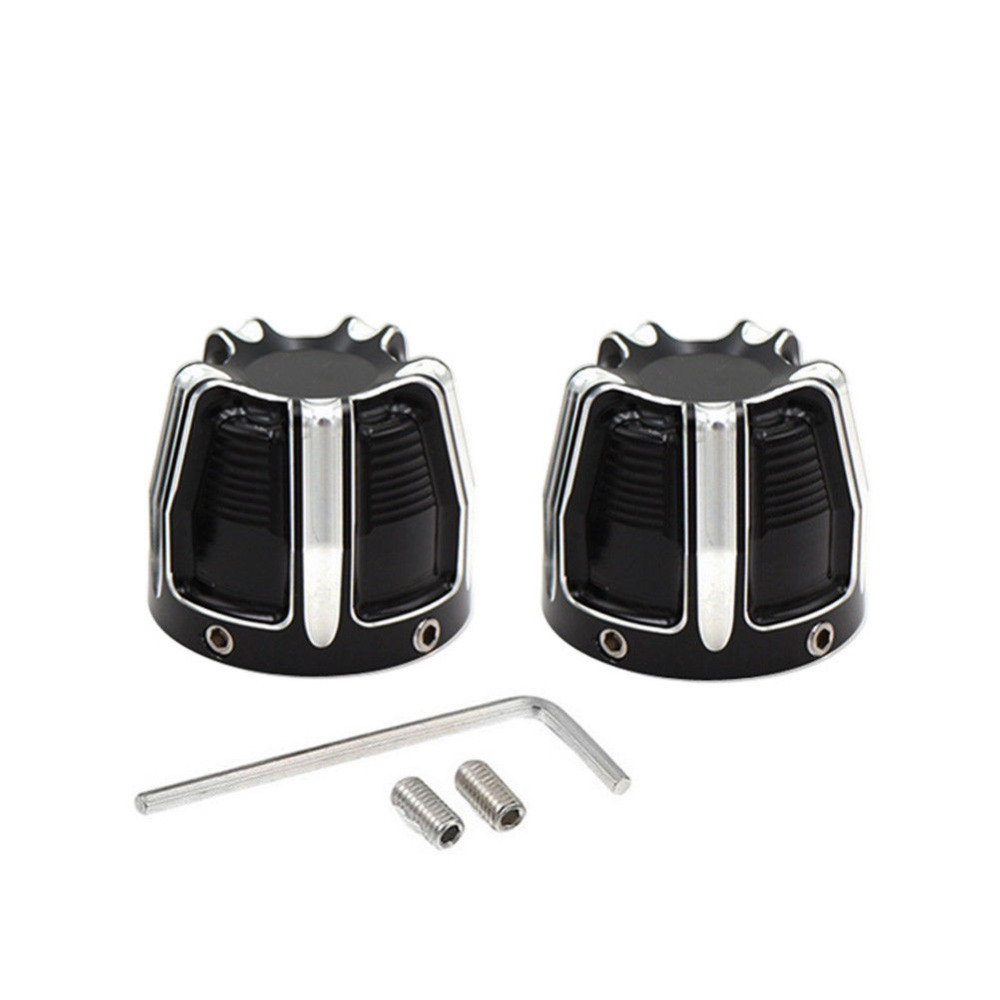 29mm motorsykler foraksel mutter deksel kapselbolt for harley sportster softtail fat boy dyna v-stang touring glide svart