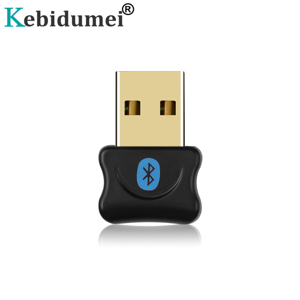 Kebidumei USB Bluetooth Transmitter Adapter V5.0 Music Sound Receiver Bluetooth Dongle for Windows XP Vista 7/8/10 PC Laptop