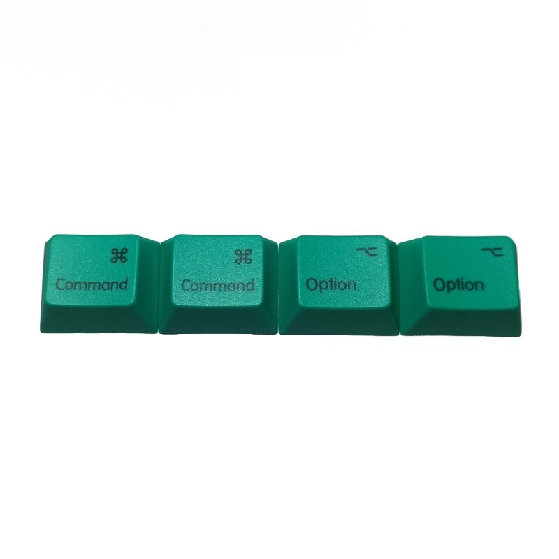 4Pcs Common Option PBT Dye Subbed Mac Keycaps R1 For Mechanical keyboard Keycaps 1.25U 1.25X Key Cap: 7HH303205-GN