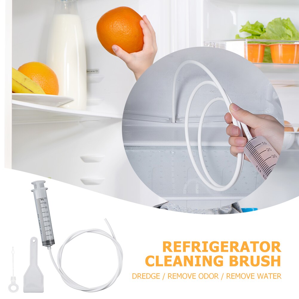 Refrigerator Drain Hole Clog Remover Cleaning Tools Kit Reusable Household Dredge Hose Fridge-freezer Water Outlet Cleaning Tool