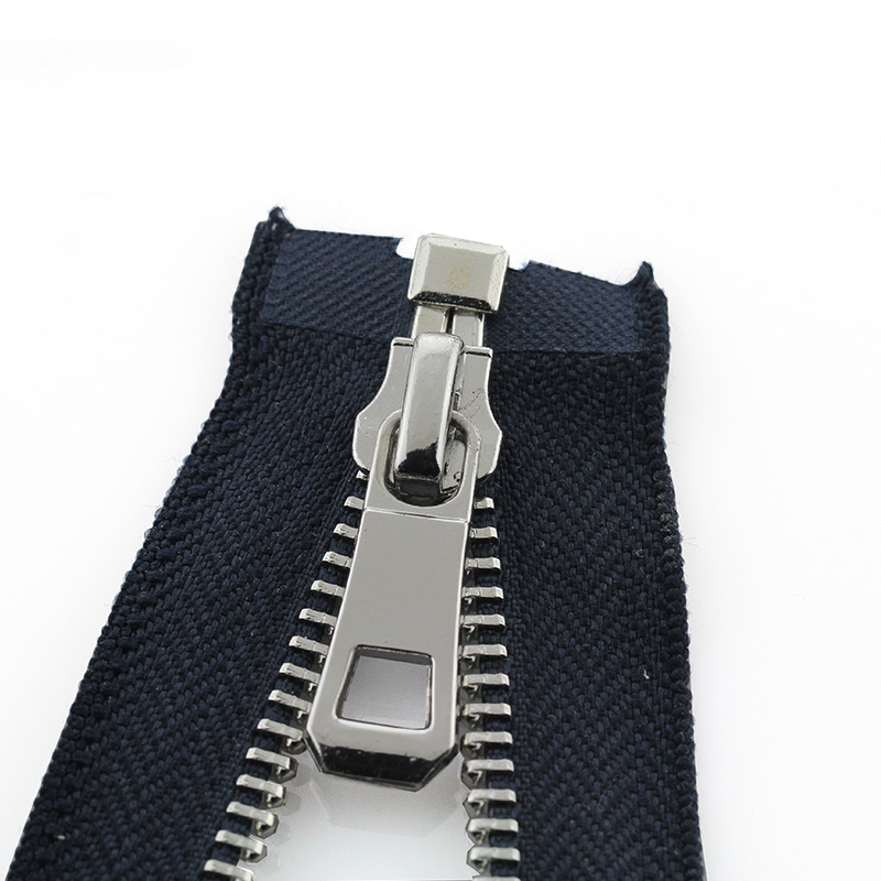 5# 55/65/75cm Open-End Auto Lock Metal Zipper Diy Handcraft For Clothing Pocket Garment Shoes Bags Sewing Accessori: Black Nickel / Option1