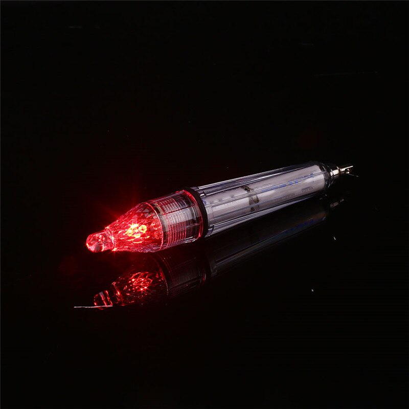 Waterproof Deep Underwater Fish Attracting Lure LED Fishing Flash Light Bait Transparent Use In 300M Under Water: 17cm Red