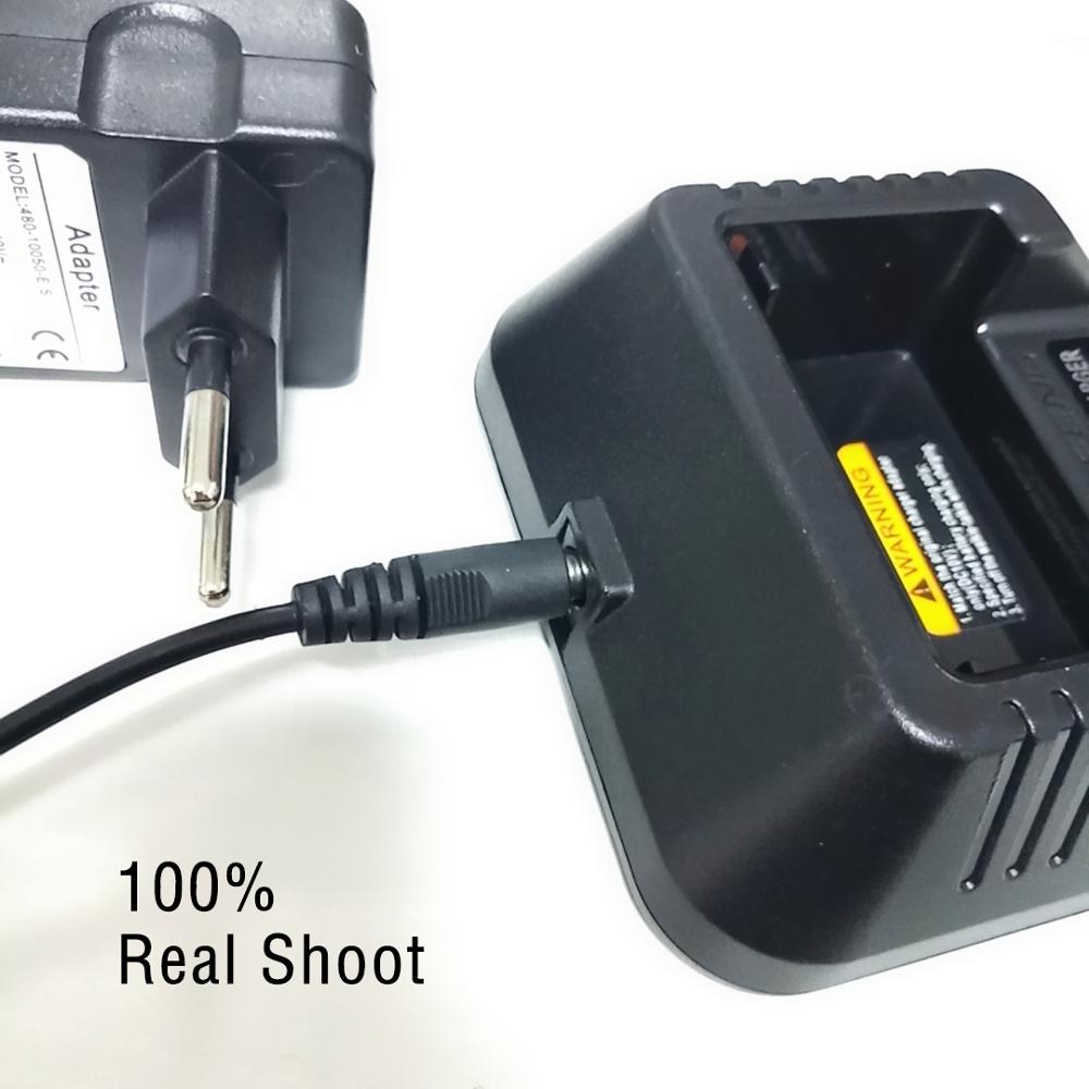 100% Original Alle Neue Baofeng UV-5R Batterie Ladegerät UV 5R Walkie Talkie Batterien Schreibtisch Ladegeräte EU Stecker