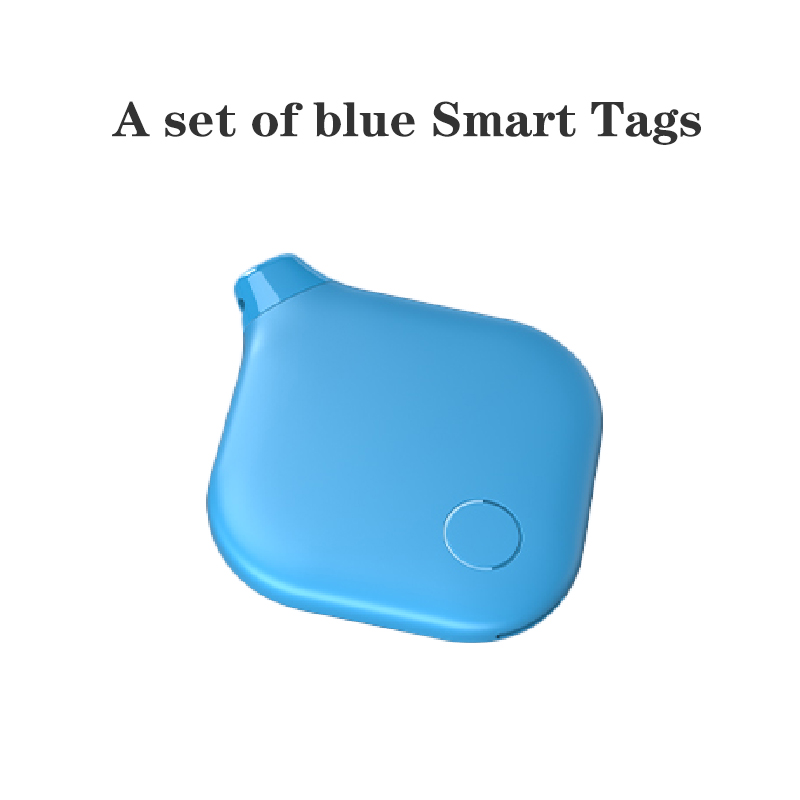 Card-style anti-loss device is applicable for Find My mobile wallet, keys, luggage, bags and global intelligent positioning and: Blue