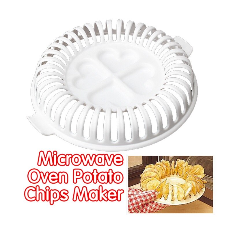 1 Pc Aankomst Thuis Keuken Diy Koken Accessoires Plastic Chips Rack Lage Calorieën Microwave Oven Fat Free Chips maker