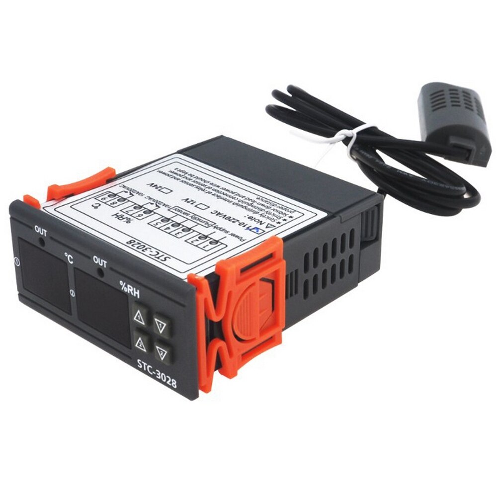 Temperature and Humidity Controller Digital Thermostat High Precision Thermometer and Hygrometer Support Calibration Controller