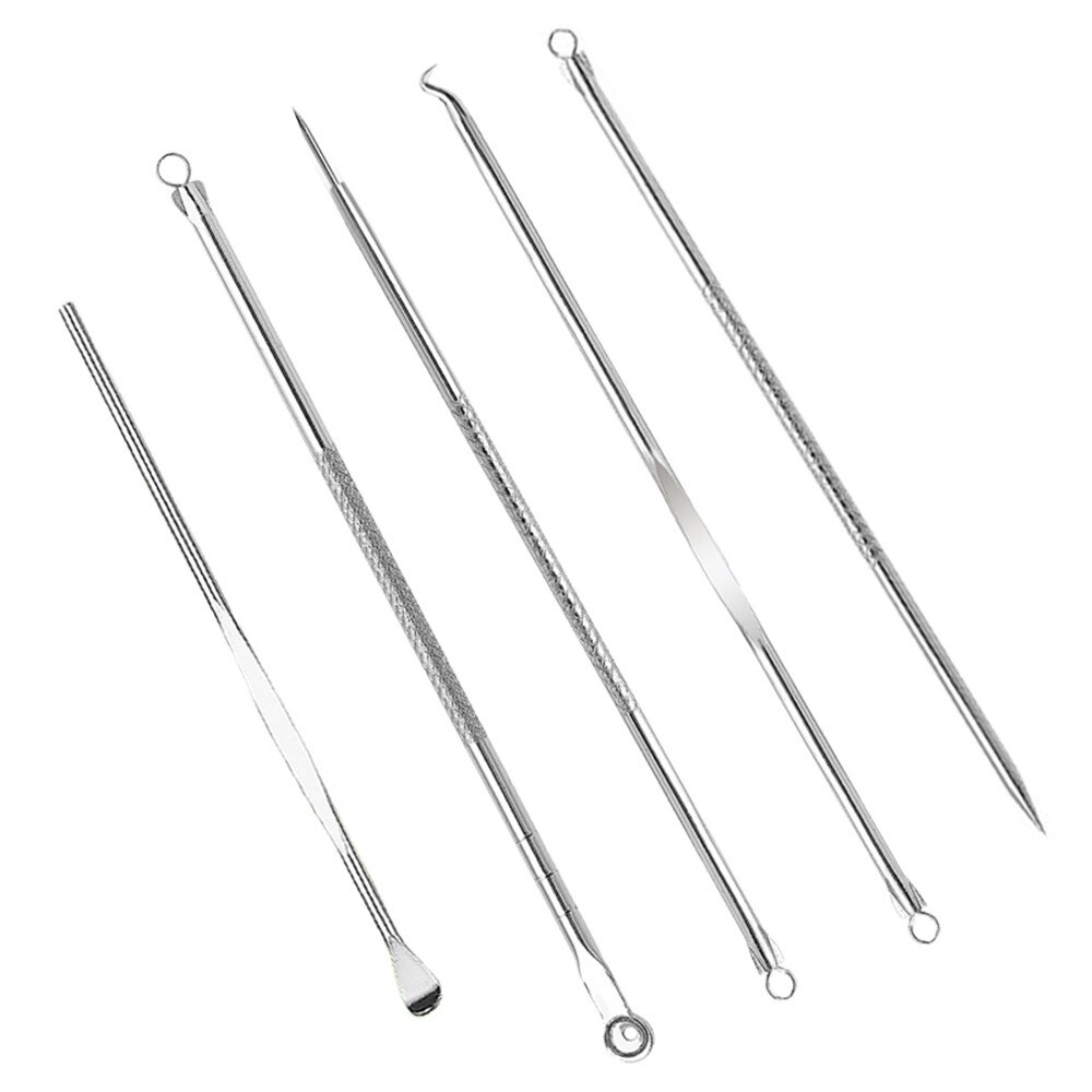 5Pcs Stainless Steel Acne Removal Needle Blackhead Remover Needle For Health Care Facial Cleansing Blackhead Extraction Tool 219: Default Title