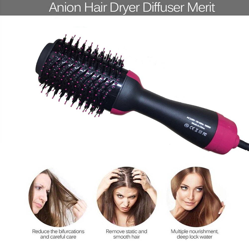 Straight Hair Comb Salon Hair Styling Tools Hair Straightener Comb Air Comb Hair Styler Blow Dryer 2 In 1 Blower Hairbrush