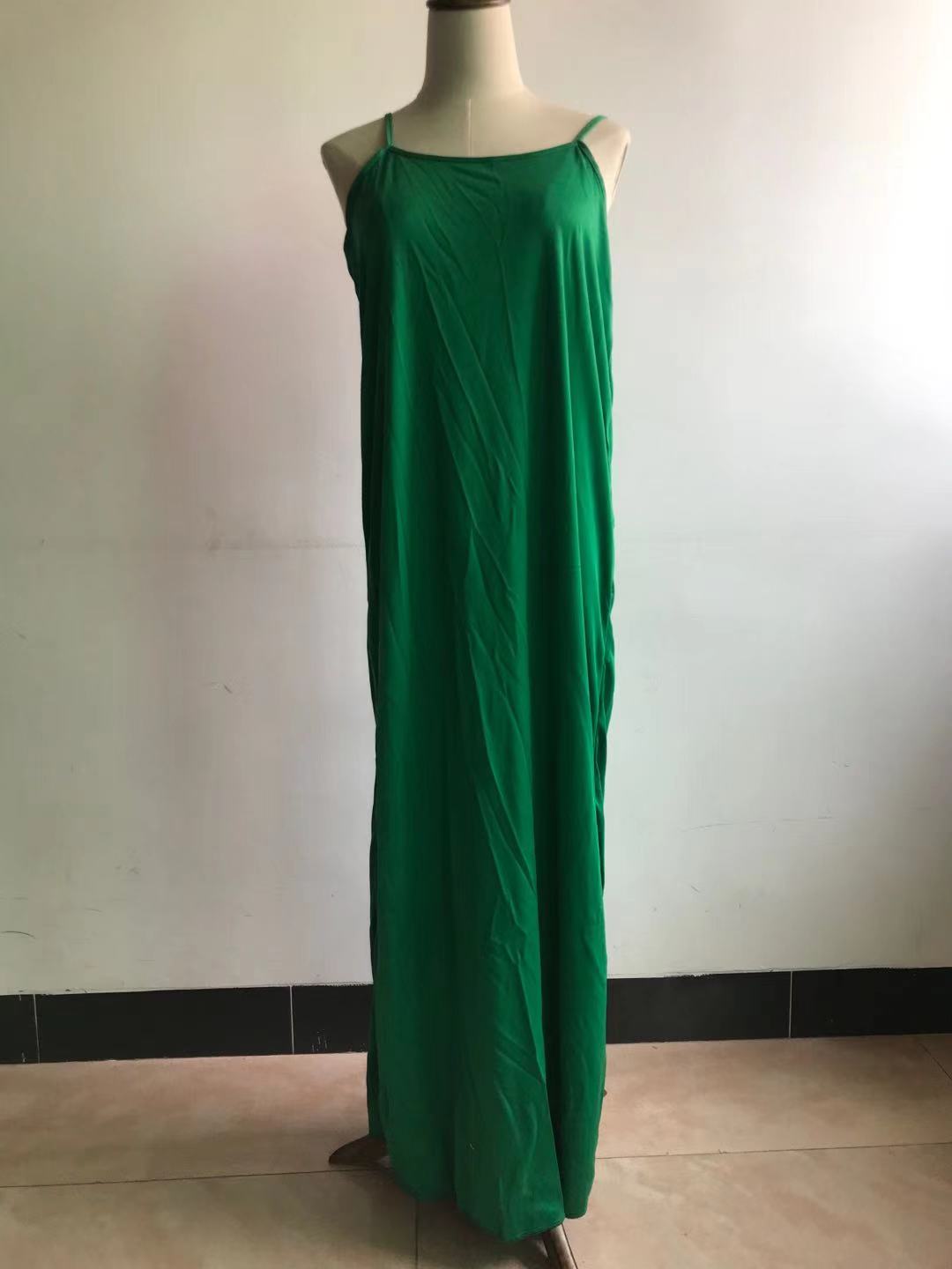 Afrikkalaiset naiset #39 abaya pitsivuorella mekon sisällä condole vyö hame vapaa koko joustava rintakuva 132cm pituus 128cm: Vihreä