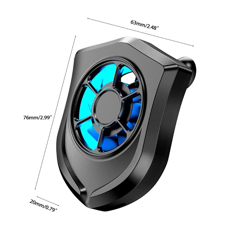 Mobiele Telefoon Koeler Goede Warmteafvoer 3 Seconden Koeling Halfgeleider Heatsink Telefoon Radiator Met Ventilator M5TB