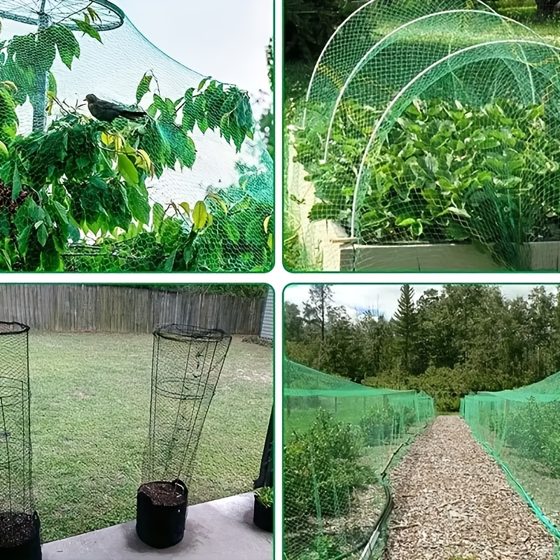 Hagenett grønt vevd netting beskytter planter frukt blomster trær strekkgjerder slitesterke nettstoppere fugler hjort dyr