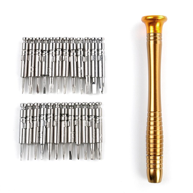 1 set 25 in 1 precisie torx schroevendraaier mobiele telefoon reparatie gereedschapset voor telefoon laptop schroevendraaierset